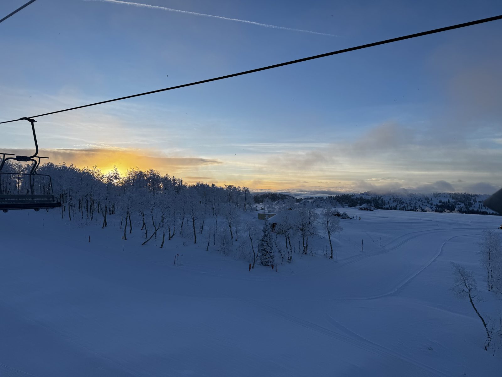 Chairlift at Dusk