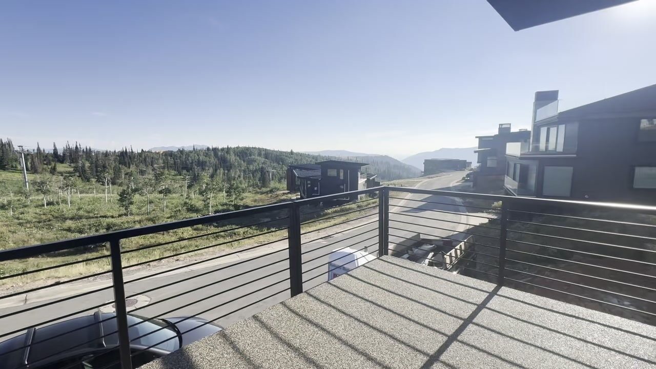Deck view over Powder Mountain